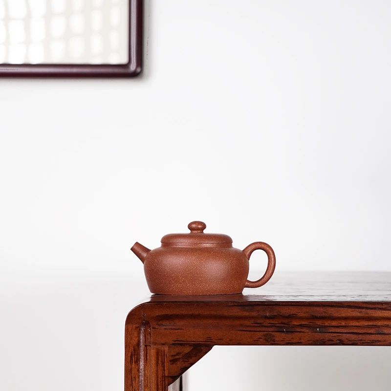 【陶公粟】红朱段孟臣执壶170cc手制紫砂壶