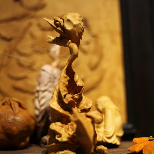 枯荣01 非遗手工艺 东阳木雕郭颢雕刻工作室