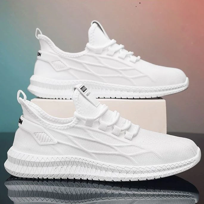 A06夏季飞织休闲鞋四季经典款透气网面韩版潮流防滑百搭男士软底