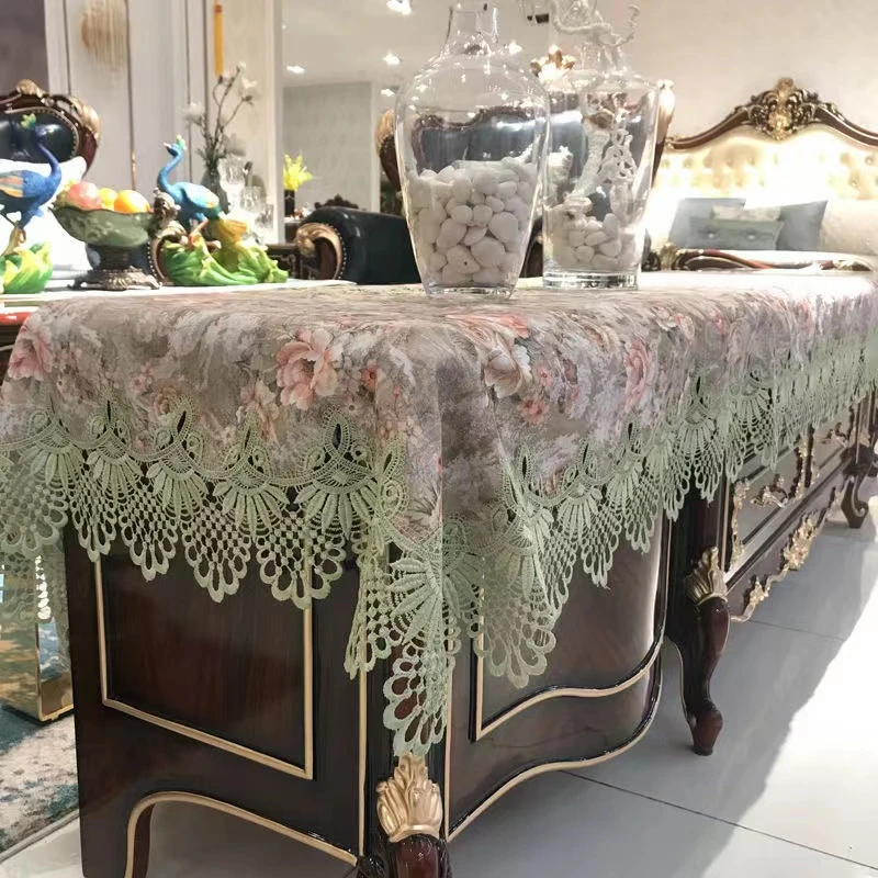 高品质布艺电视柜伸缩电视柜鞋柜防尘盖巾盖布电视柜桌面垫