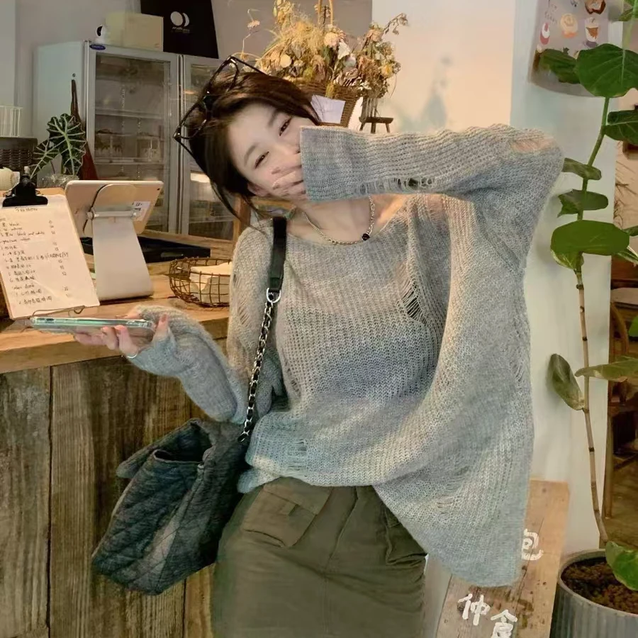 《衣苼阁》【301-399】精品毛衣时尚款韩系慵懒潮流大码韩版百搭