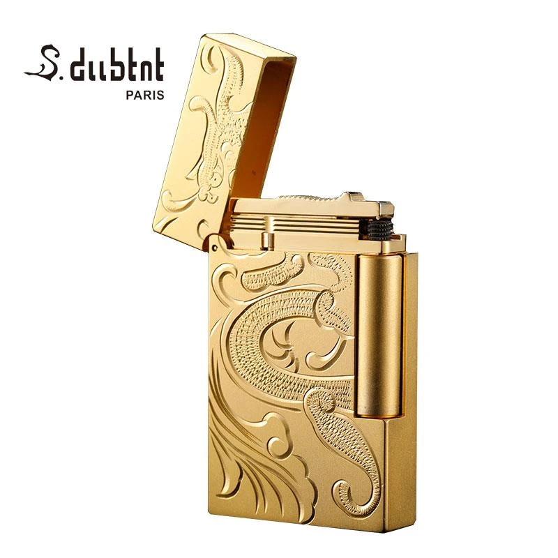 法国都柏特S.dubtnt黄铜精制高档朗声打火机精品手工雕刻创意龙
