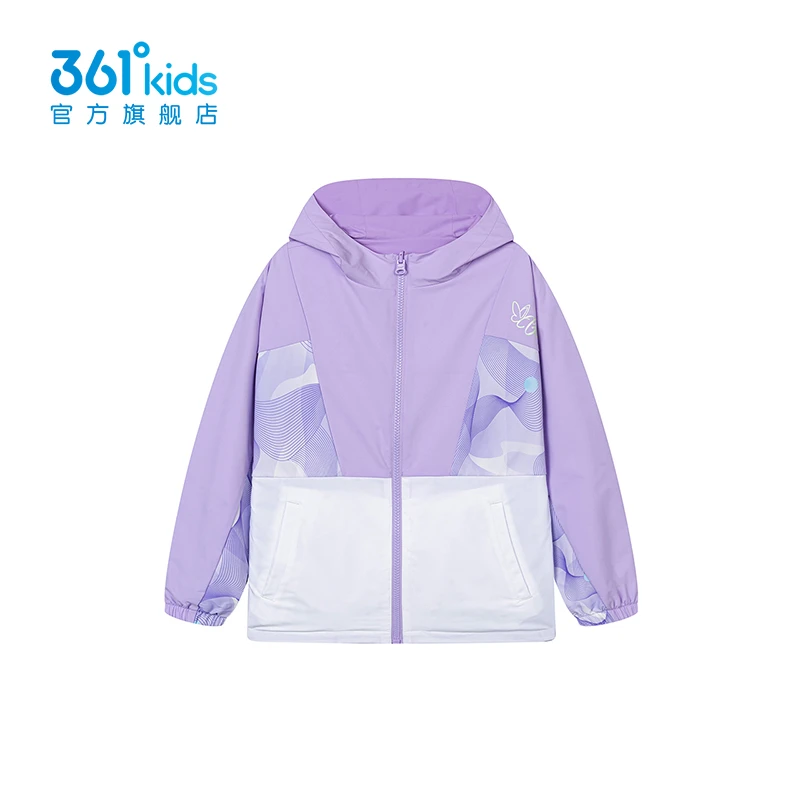 【商场同款】361°童装儿童2024春季新款两面穿外套女童运动风中大童