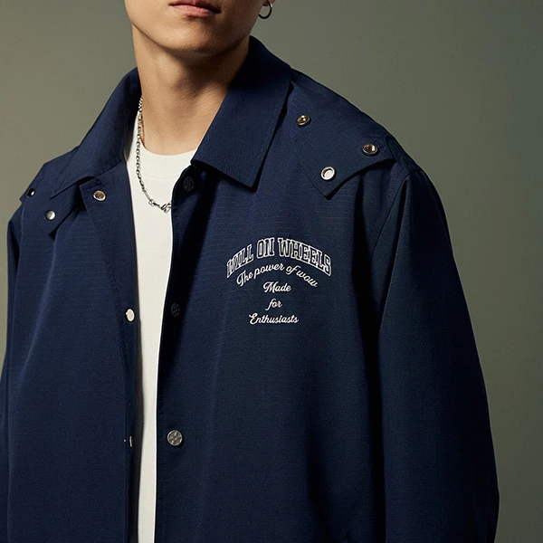 WOW意志驱动【驾驶学院练车夹克】学院风外套休闲宽松连帽卫衣男