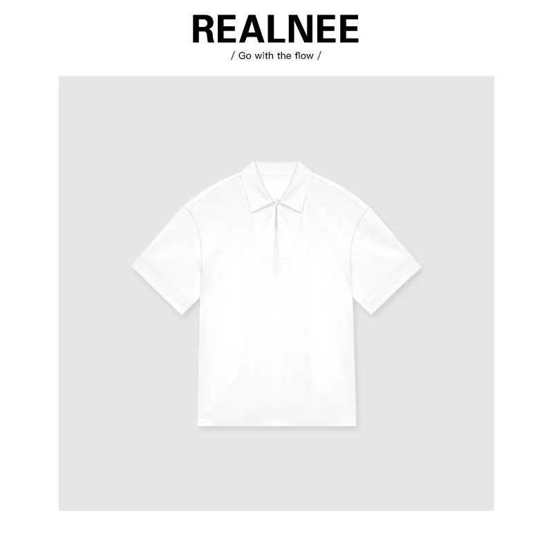 REALNEE【松弛至简】Row亚麻极简POLO针织衫松弛慵懒老钱穿搭03526