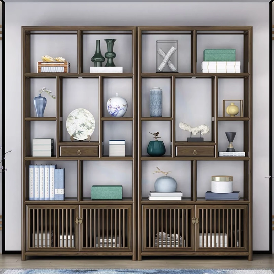 【专属链接】实木博古架多宝阁茶室置物架茶叶展示柜客厅新中式书架