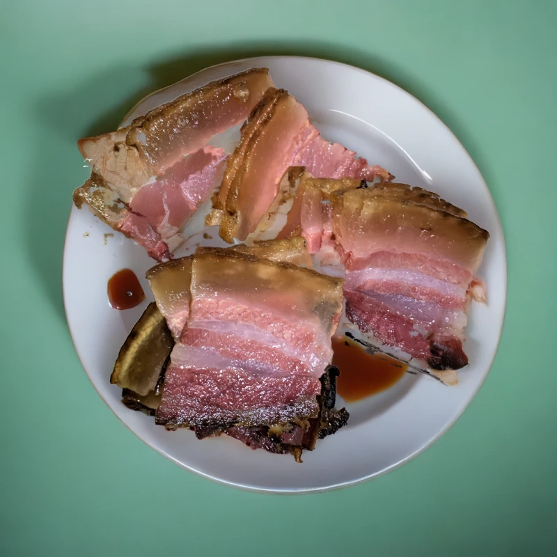 农家传统烟熏腊肉现选现称