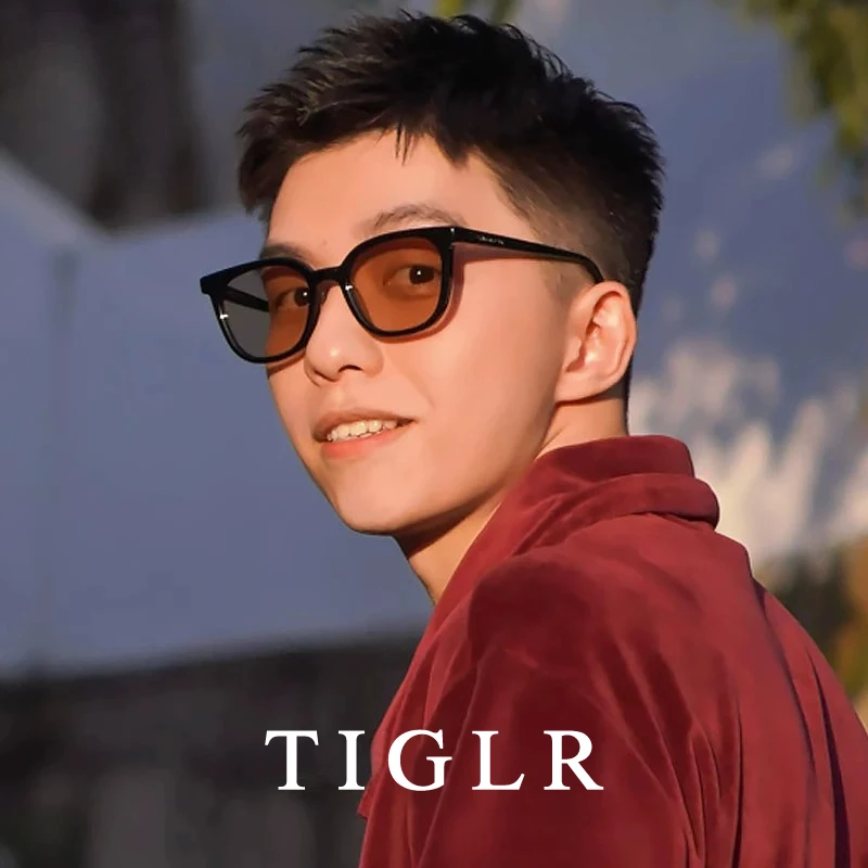 gm茶色墨镜男款高级感2025新款女生遮阳防紫外线网红防晒太阳眼镜