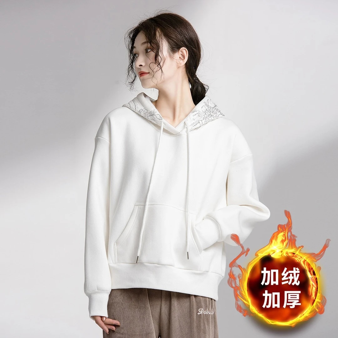 INNC重工加绒珠片连帽休闲卫衣BUYX20250021-D