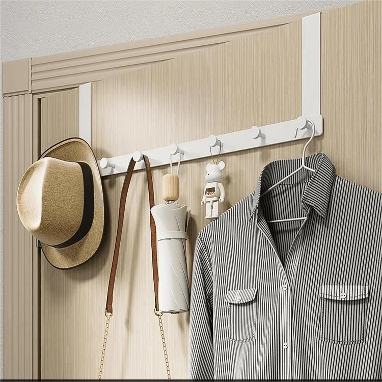 A门后挂钩壁挂墙上挂衣架卧室免打孔门上衣服挂架浴室无痕收纳神