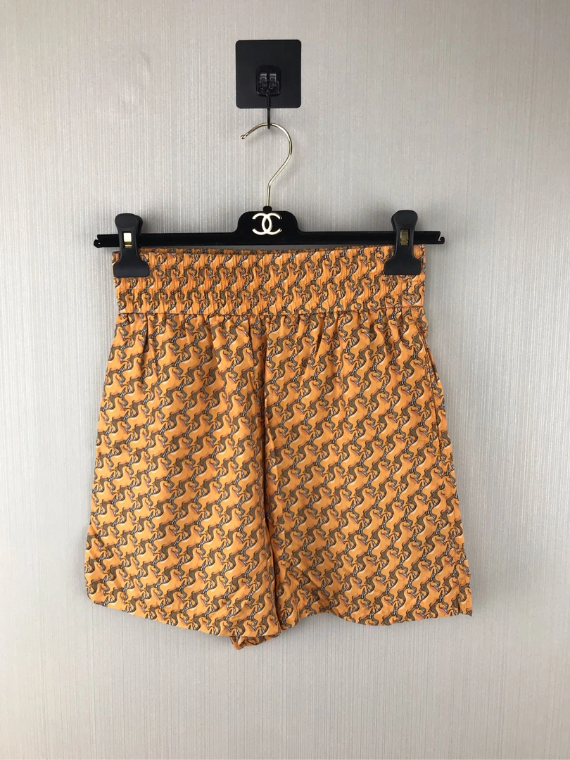 全新 Burberry/博柏利 独角兽真丝短裤/36码/ZG00317