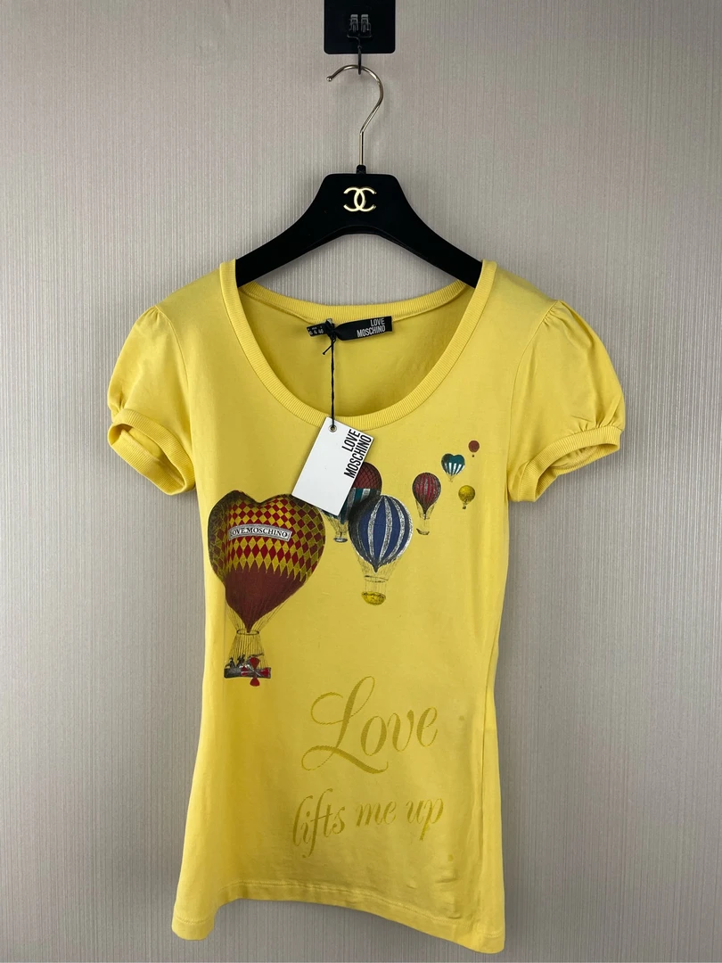 全新带吊牌 Moschino/莫斯奇诺 爱心热气球短袖/40码/ZG00457