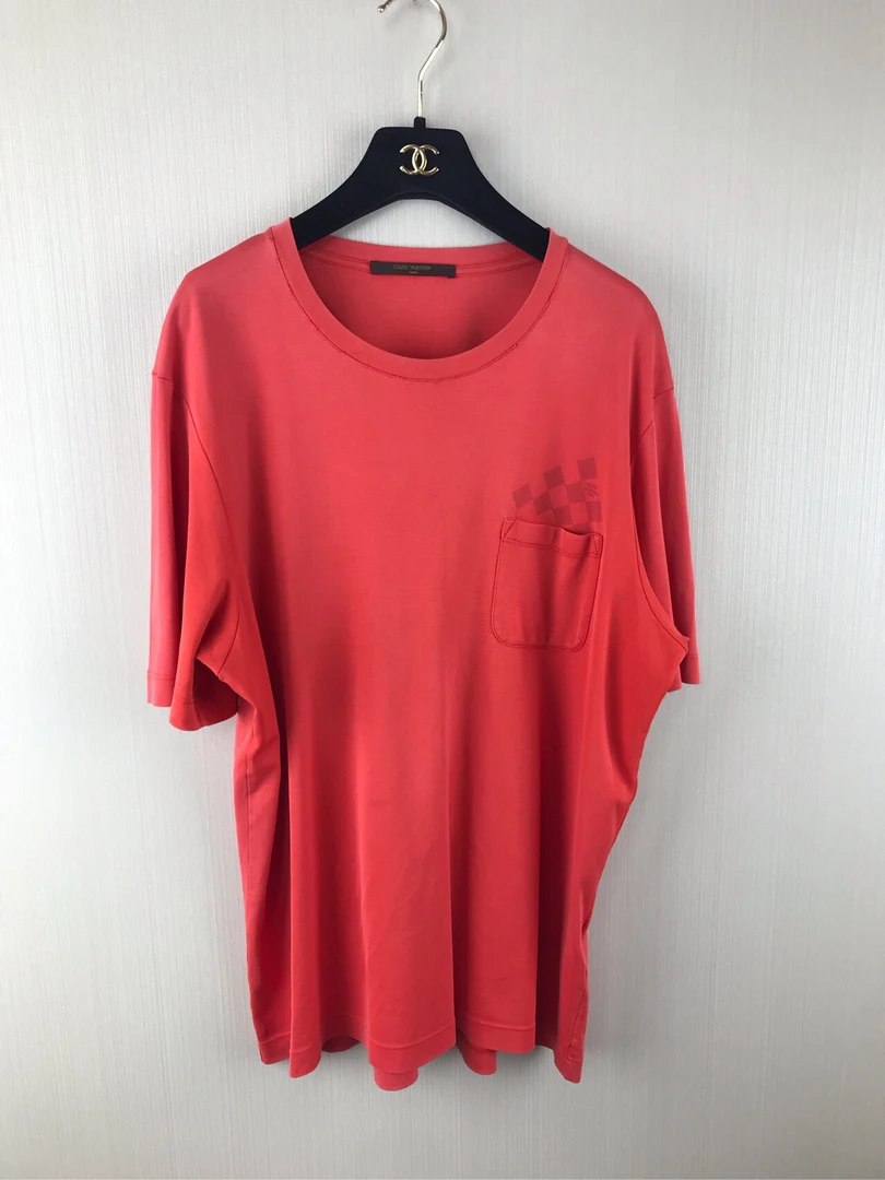 9新 Louis Vuitton/路易威登 纯色圆领T恤/XXL码/ZG00804