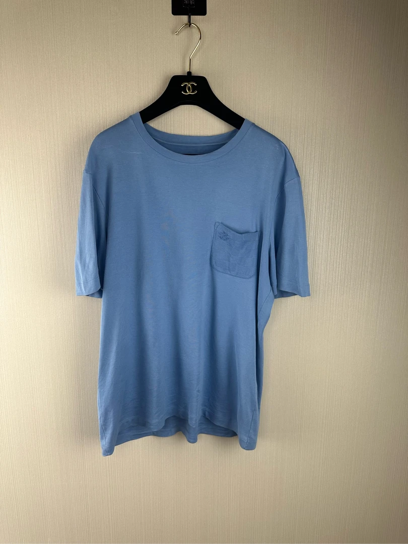 99新 Louis Vuitton/路易威登 口袋刺绣logo短袖/M码/ZG00014