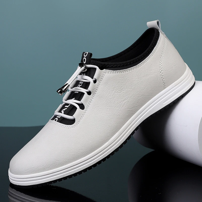 XUANHOU/轩猴2023新款系带运动男鞋防滑耐磨外出休闲皮鞋青年潮鞋