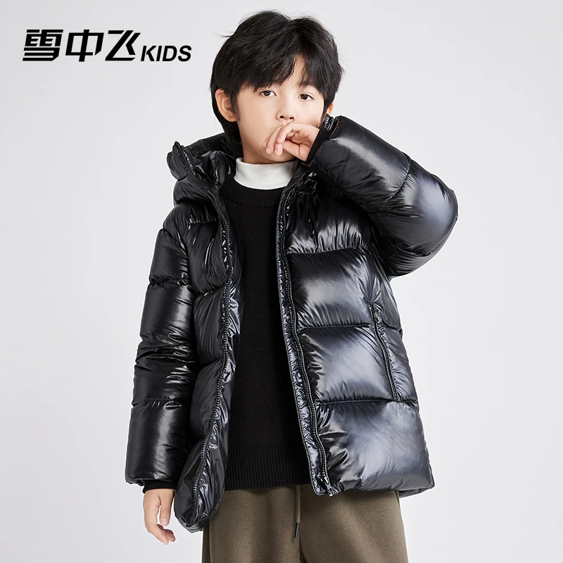 【黑曜石金标鹅绒】雪中飞儿童羽绒服短款中长款X301417413FT