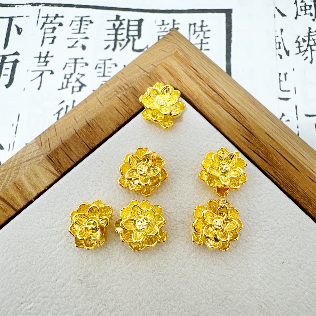 F01-F100小份量隔珠花托手工串珠佩戴手工diy配件款式开口圈