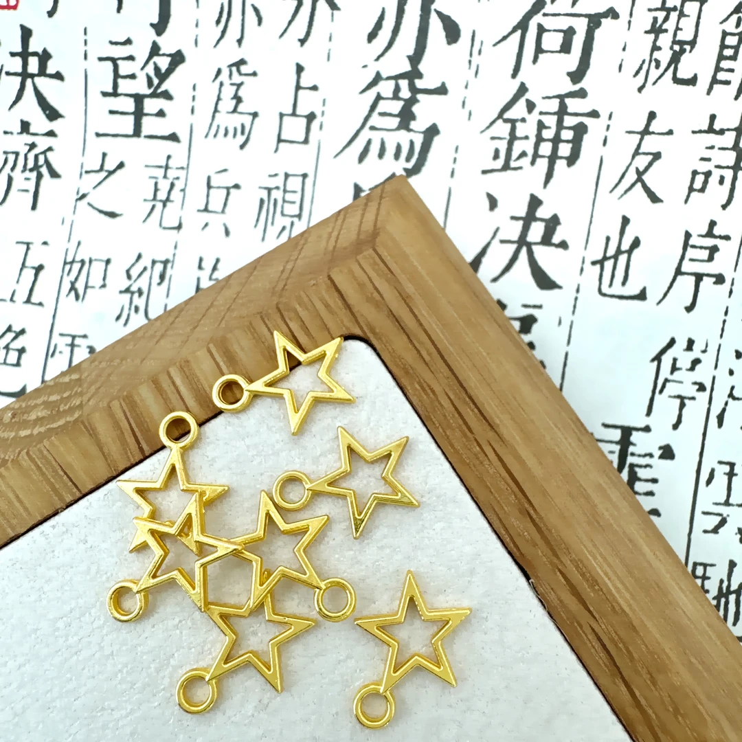 1102隔珠花托包珠圈手工串珠佩戴手工diy配件款式开口圈