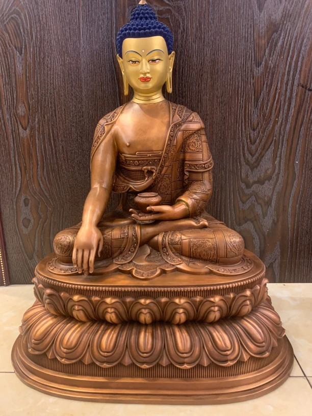 46厘米红铜台湾3D工艺释迦牟尼