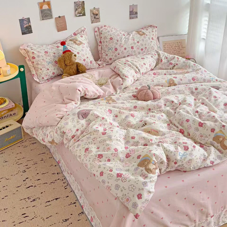 微芙漫 全棉 100%母婴四季印花工艺套件三件套/四件套