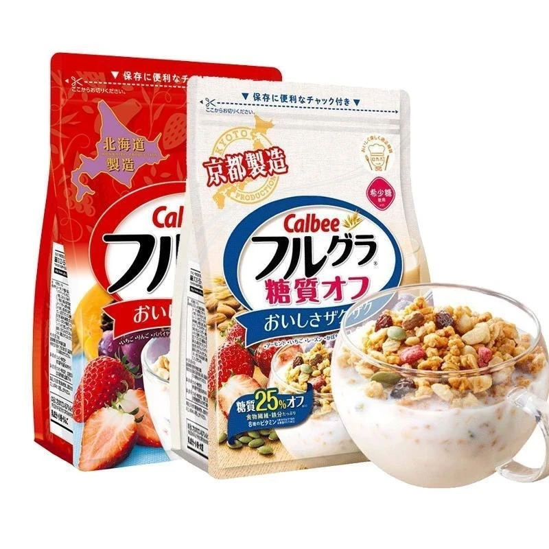 【进口品牌】Calbee富果乐卡乐比水果燕麦片坚果干吃减糖营养早餐