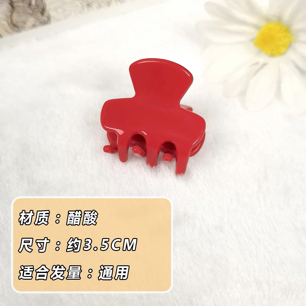 1574韩国高端醋酸抓夹气质蝴蝶结发夹法系头饰高级感后脑勺小发夹