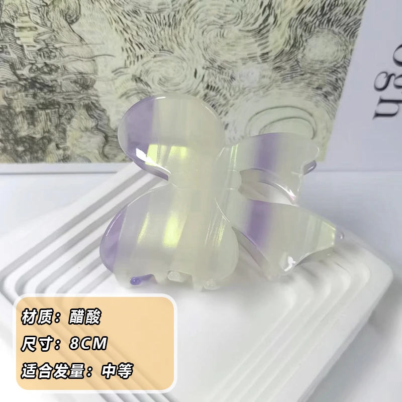 1194女士中号抓夹鲨鱼夹小抓夹子蝴蝶结发夹头饰