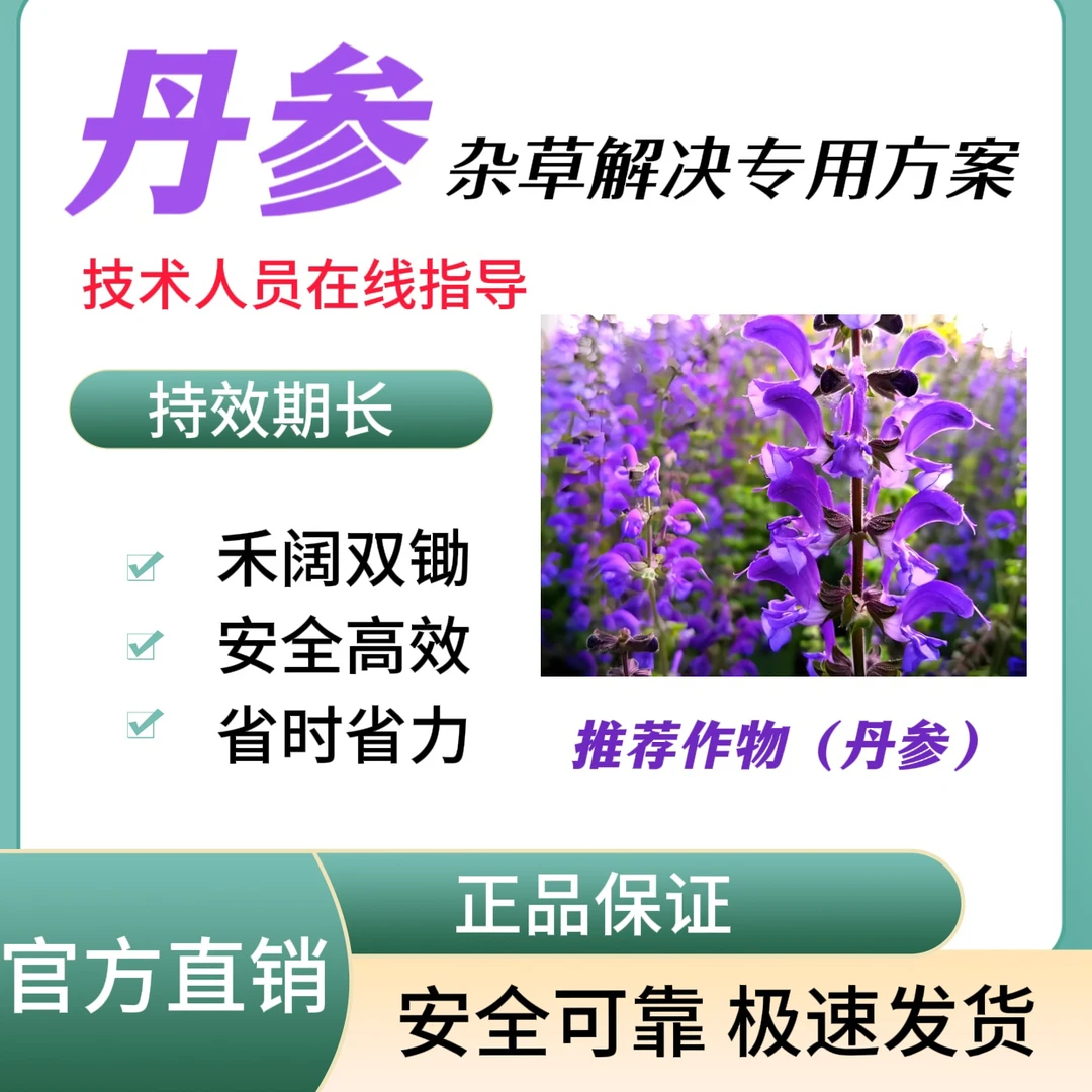 丹参田苗后除草解决方案专用助剂禾阔双锄安全高效无残留厂家直销