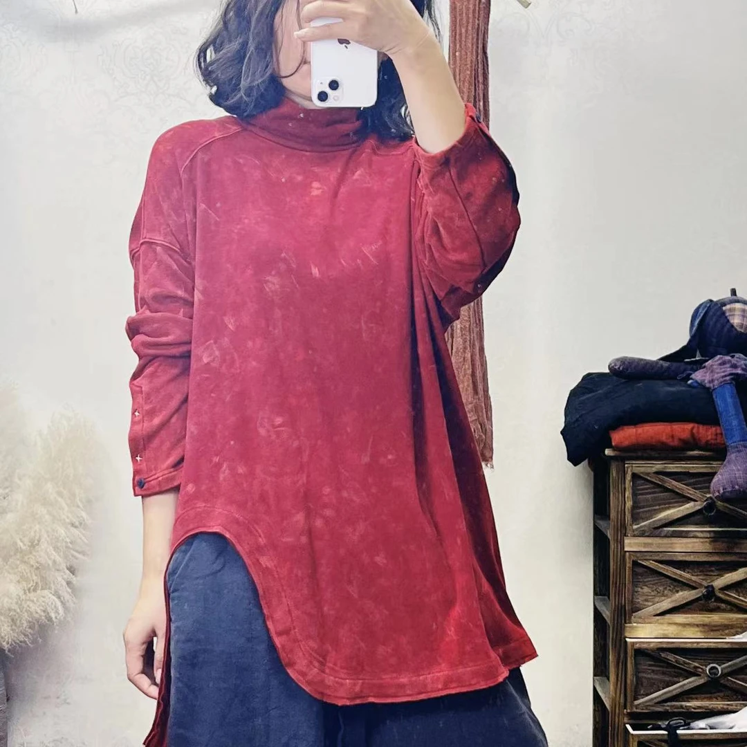 炒色T不规则打底衫（胸围140衣长73）6229