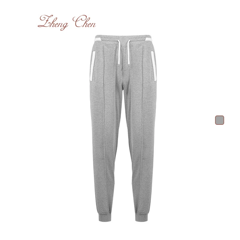 Zhengchen/正辰b*c男士撞色束脚休闲运动卫裤95461
