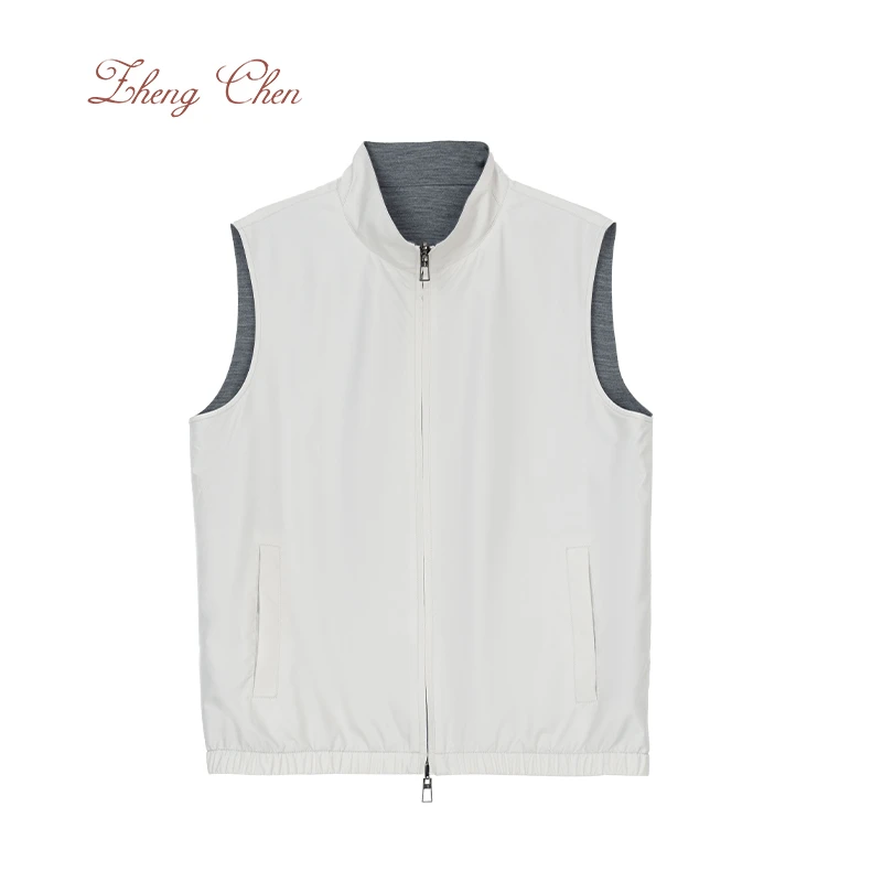 Zhengchen/正辰意大利olmetex面料TM羊毛双面穿马甲P-KT95797