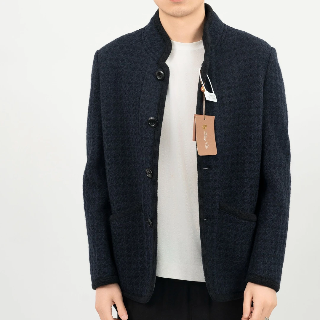 Zhengchen/正辰男士商务休闲毛尼大衣外套KW85365