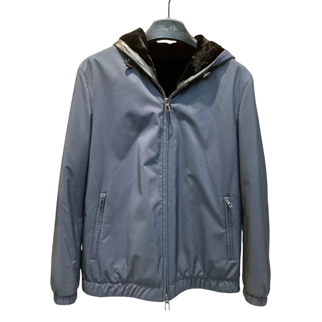 Zhengchen/正辰秋冬商务休闲保暖连帽男装夹克外套  PQ99572-XJ