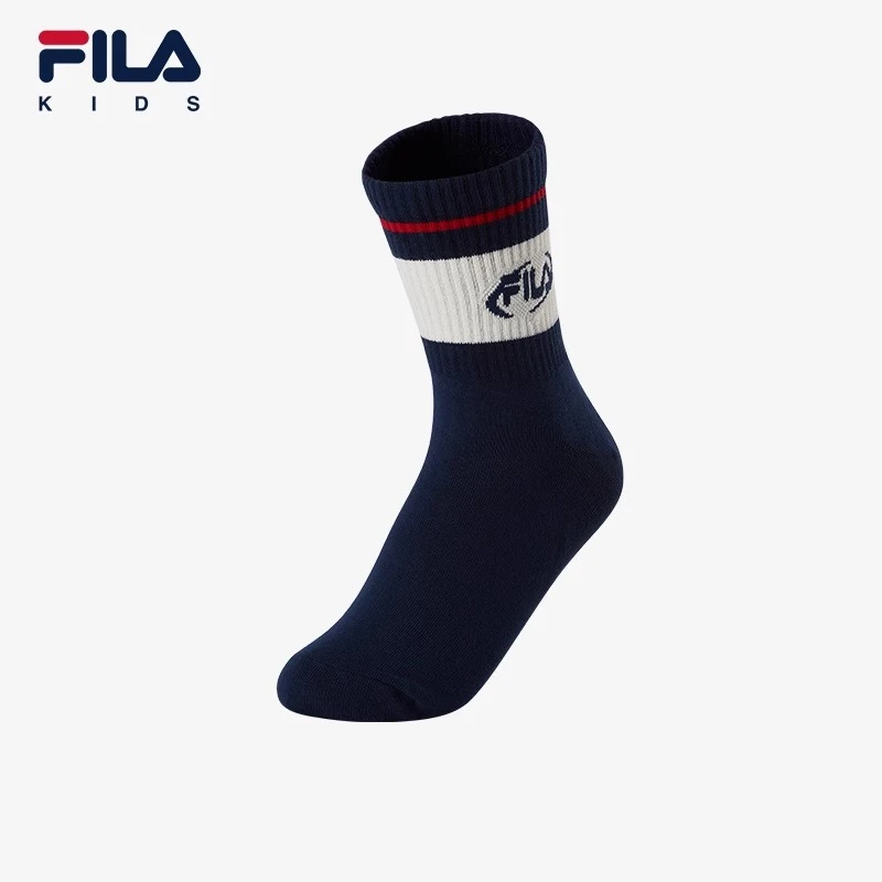 【斐乐儿童】2024冬季小童保暖袜子儿童中腰袜K17B441314