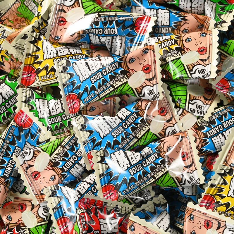 【巨酸！！】变态爆酸糖超级酸的糖学生提神水果味糖开车晕车刷题硬糖