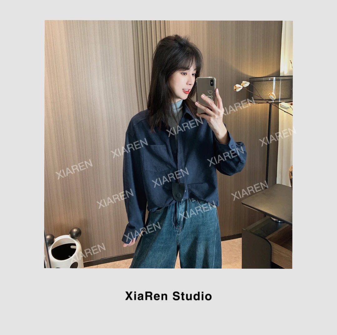 【只出不进】【立体纽结真两件衬衫带挂饰】独特漂亮的衬衫新款女款