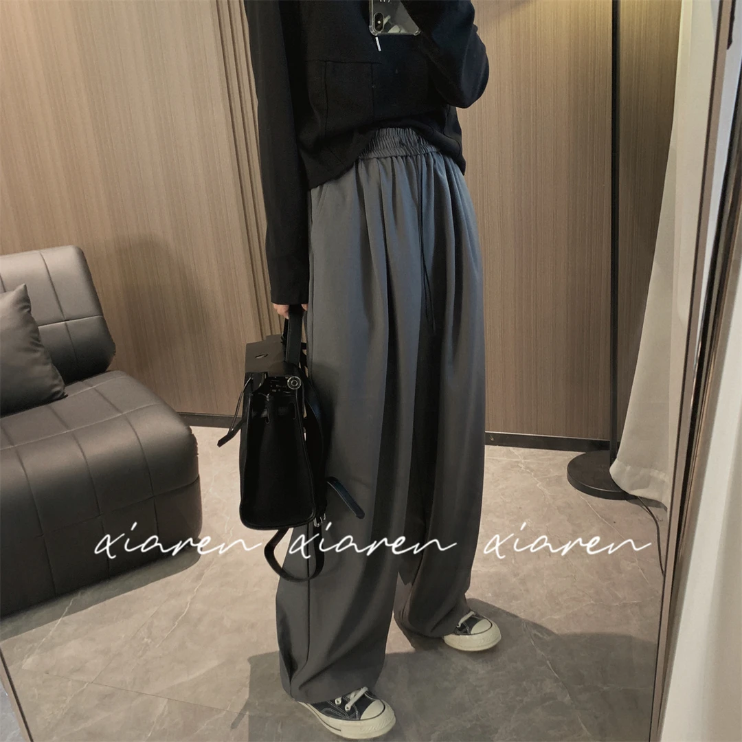 【只出不进】【压褶西装裤】休闲西裤款爆款2023款西装阔腿裤高腰