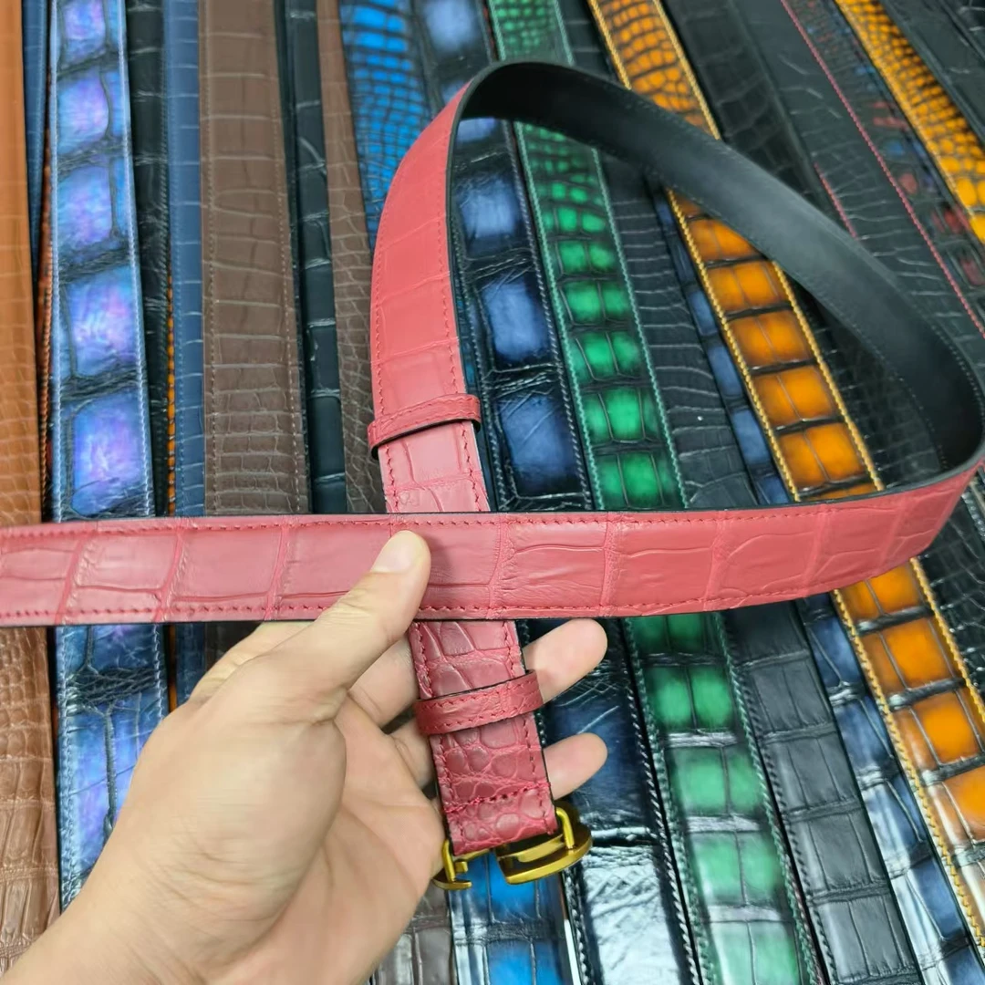 【女款】鳄鱼皮尼罗腰带女士休闲时尚