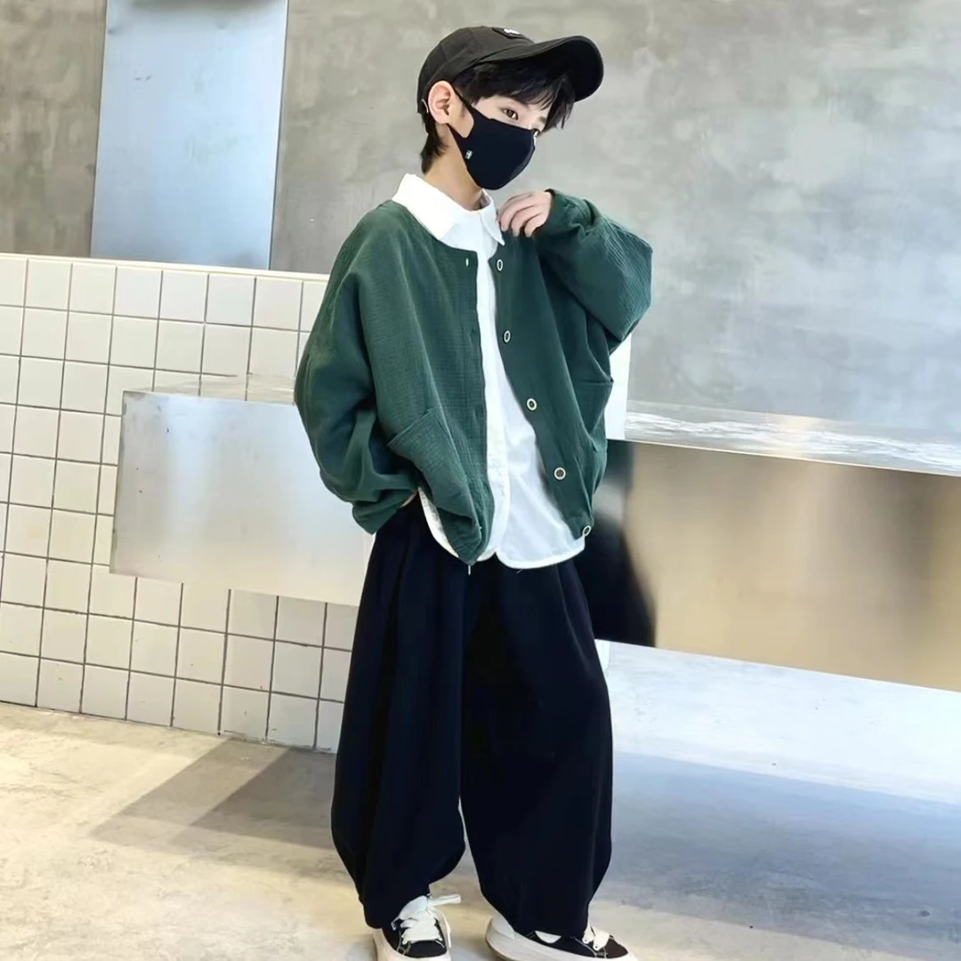 【LIULIUMA】春夏款针织灯笼裤休闲宽松阔腿潮流时尚紧腰