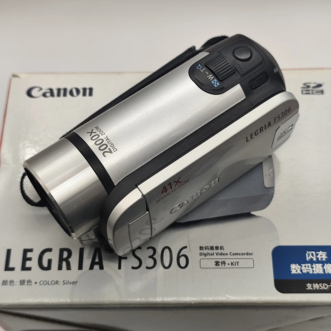95新 Canon/佳能 复古dv相机 佳能fs306 可自拍录像拍照 带原盒