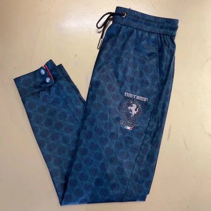 2025夏季新款男士大战马烫钻休闲裤时尚百搭潮流裤子男装  JJ666