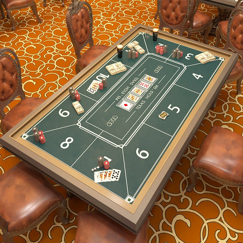 德州扑克硅胶皮革桌垫棋牌室麻将桌桌布长形防水防油免洗桌游台布