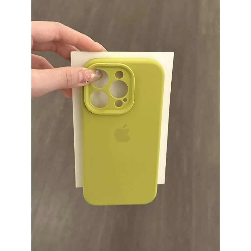 杨柳绿适用苹果16promax手机壳15液态硅胶iphone14简约13纯色1211