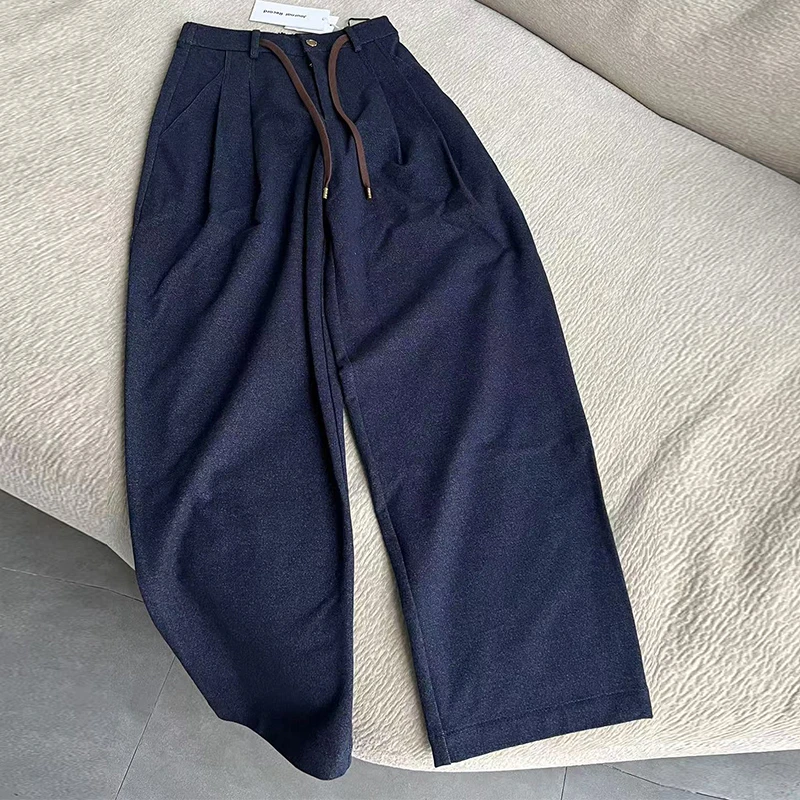 JournalRecord24秋冬新款纯色牛仔运动裤直筒长裤