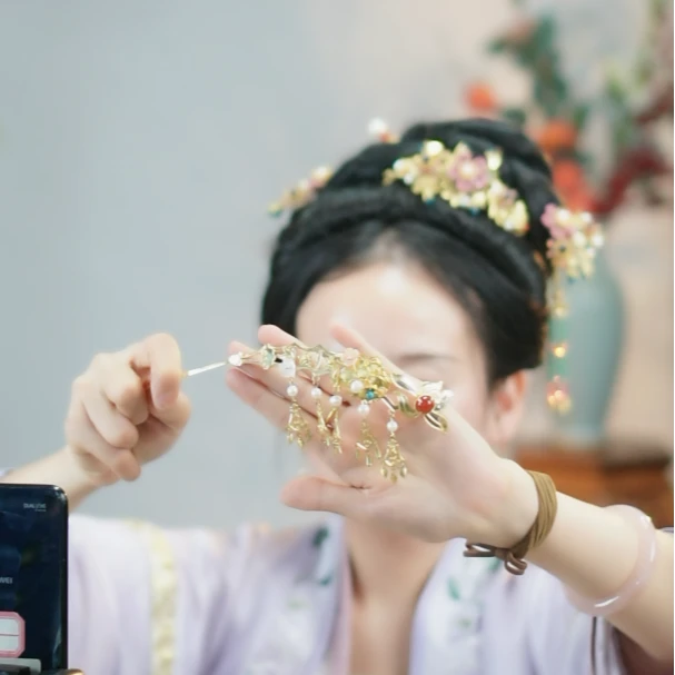 稷氏小筑   相思引   古风发饰唐风古典配饰发簪发钗女头饰