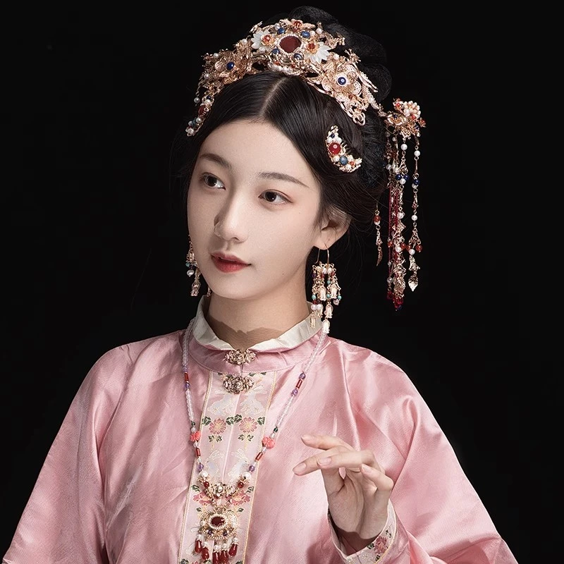 稷氏小筑 龙龙 原创手工汉服流苏发钗古风头饰明制发簪古装发饰