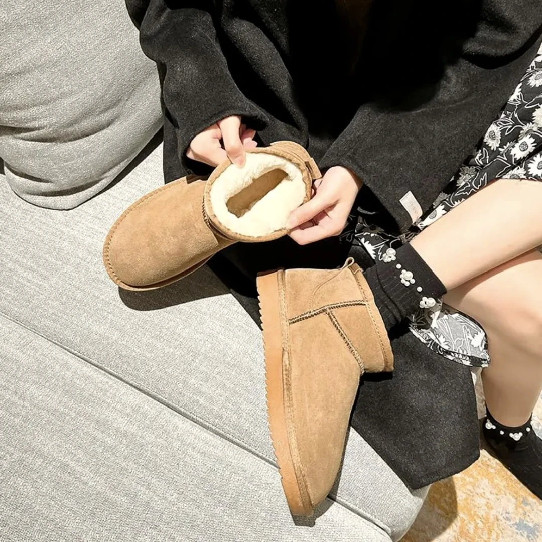 冬雨mini同款 雪地靴短靴棉鞋百搭保暖秋冬雪地靴