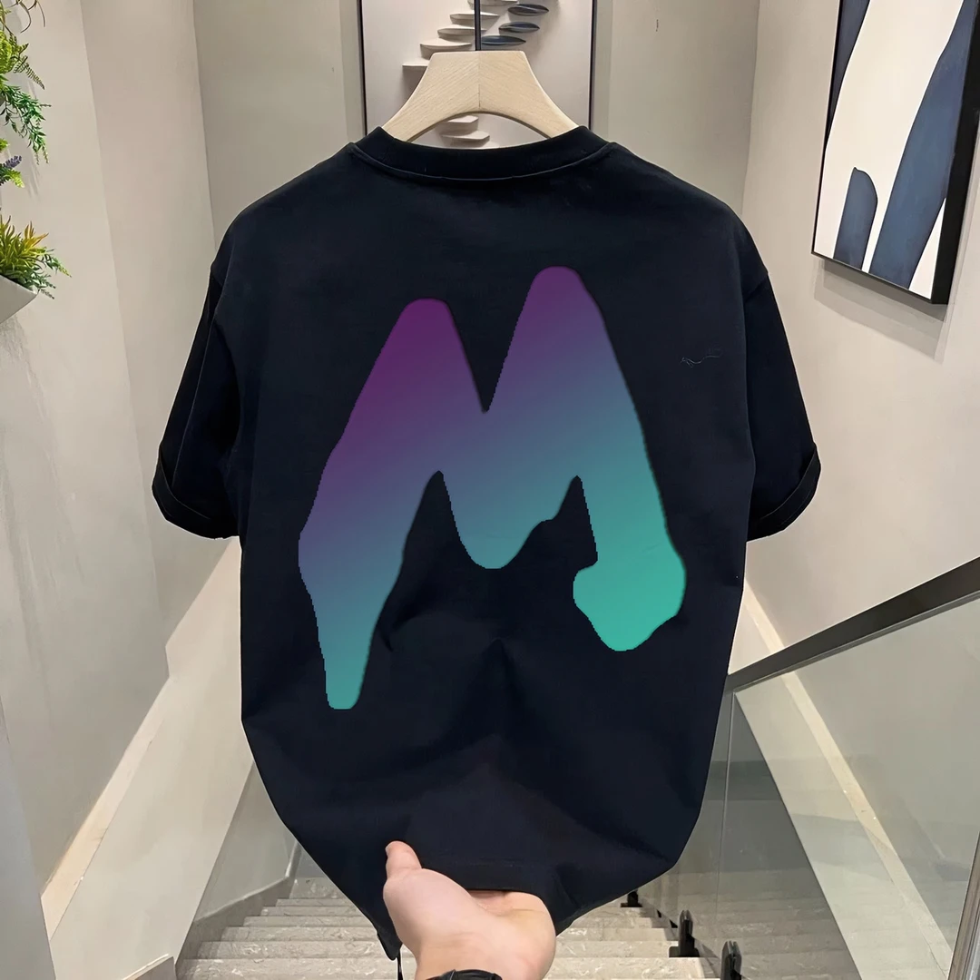 重磅纯棉美式短袖t青年2-300斤宽松男款百搭夏季潮牌街头休闲上衣