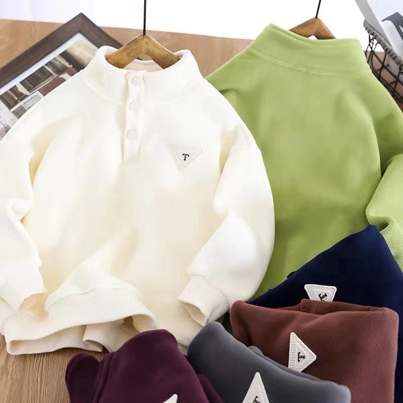 【高品质加绒加厚】儿童奥粒绒校服神器中大童百搭保暖卫衣亚文化