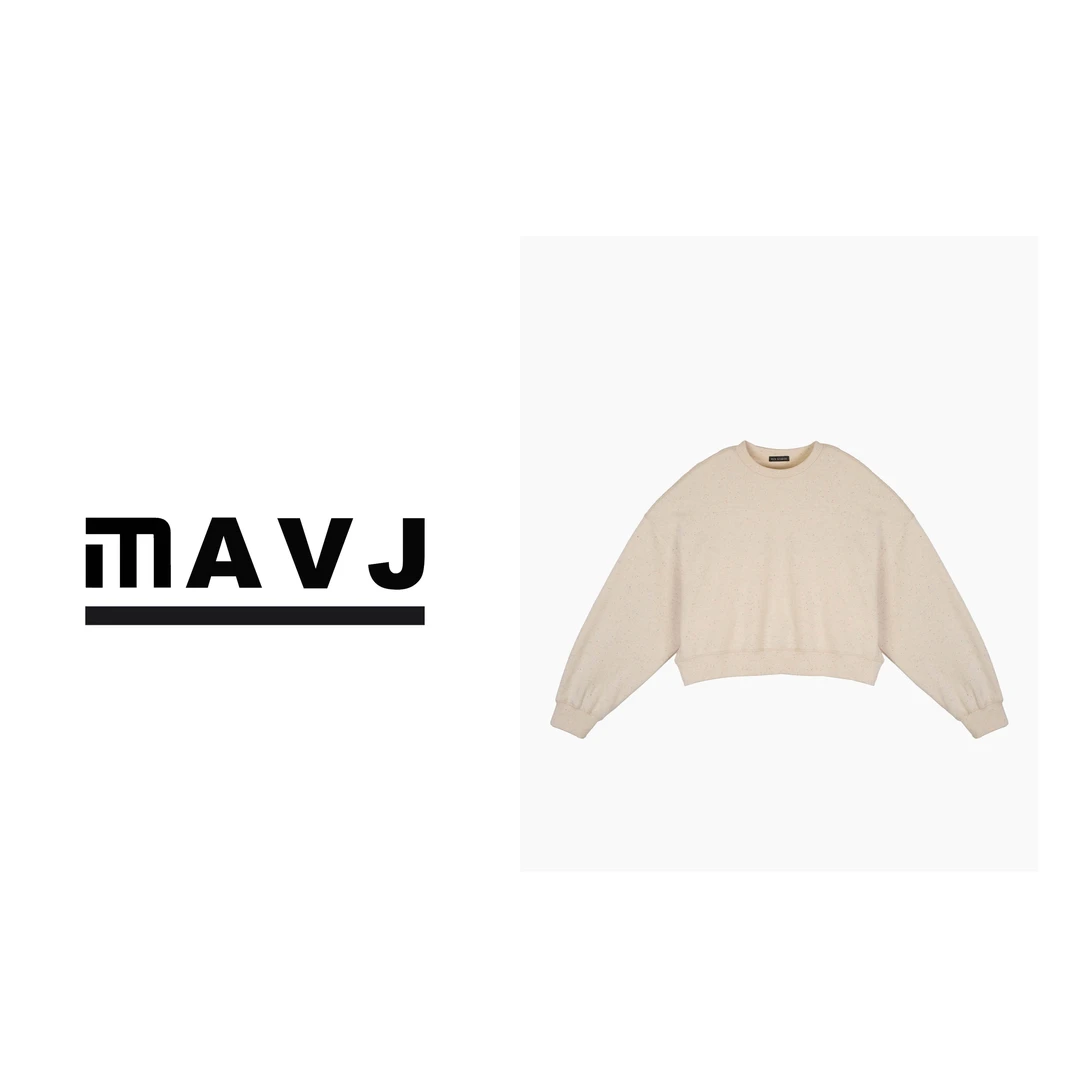 MAVJ 春秋圆领简约彩点卫衣sy8614